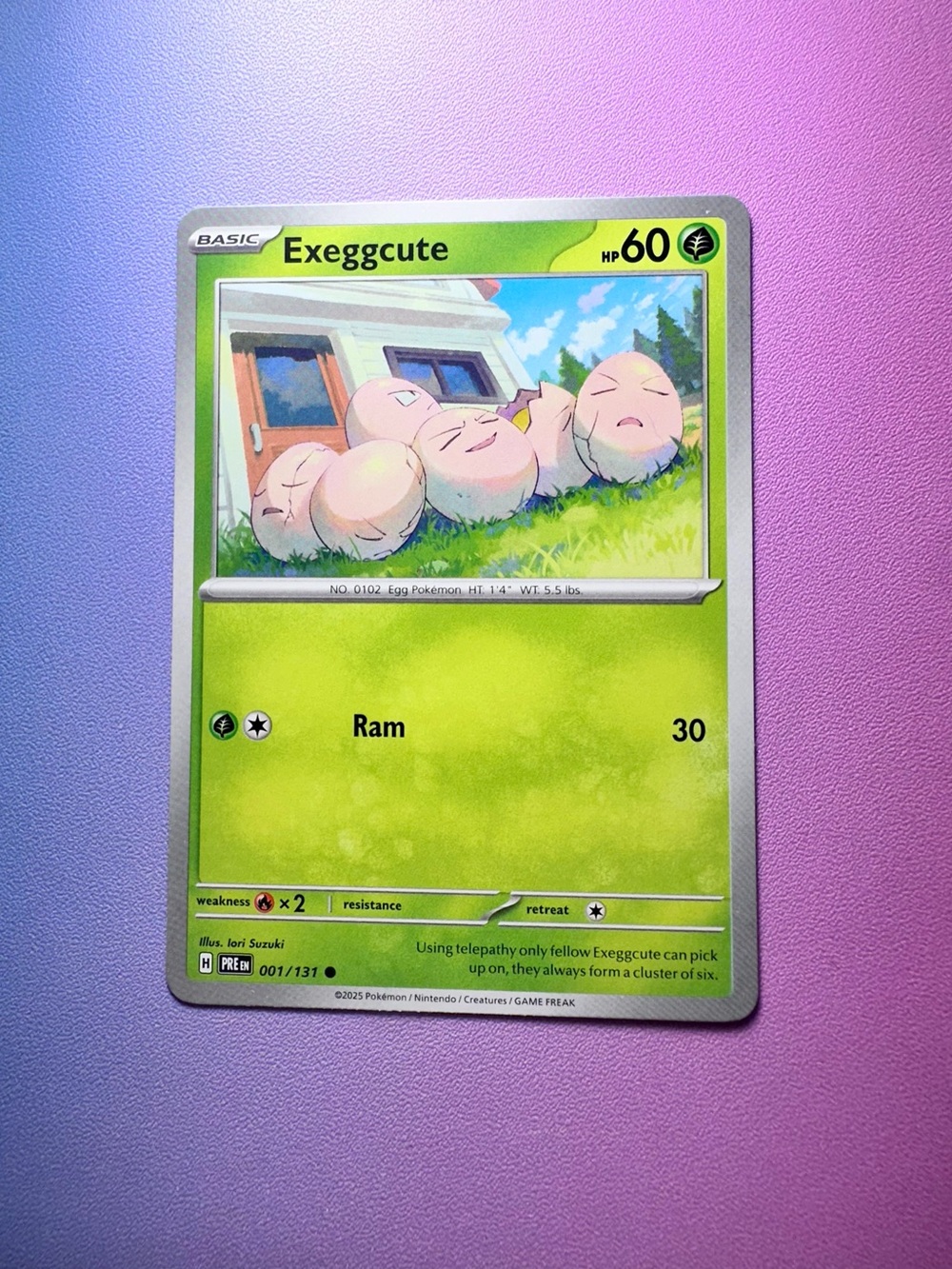 exeggcute - 001/131 (common) — pokémon: prismatic evolutions